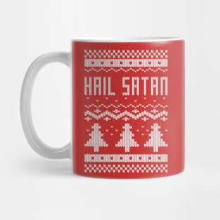 Ugly "Hail Satan" Christmas Sweater Mug
